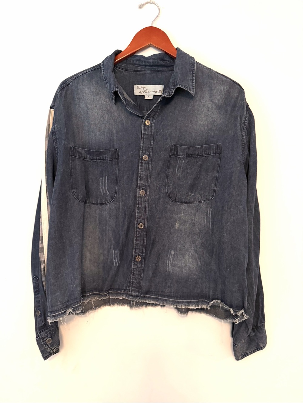 Vintage Havana Washed Denim Button-Up Shirt